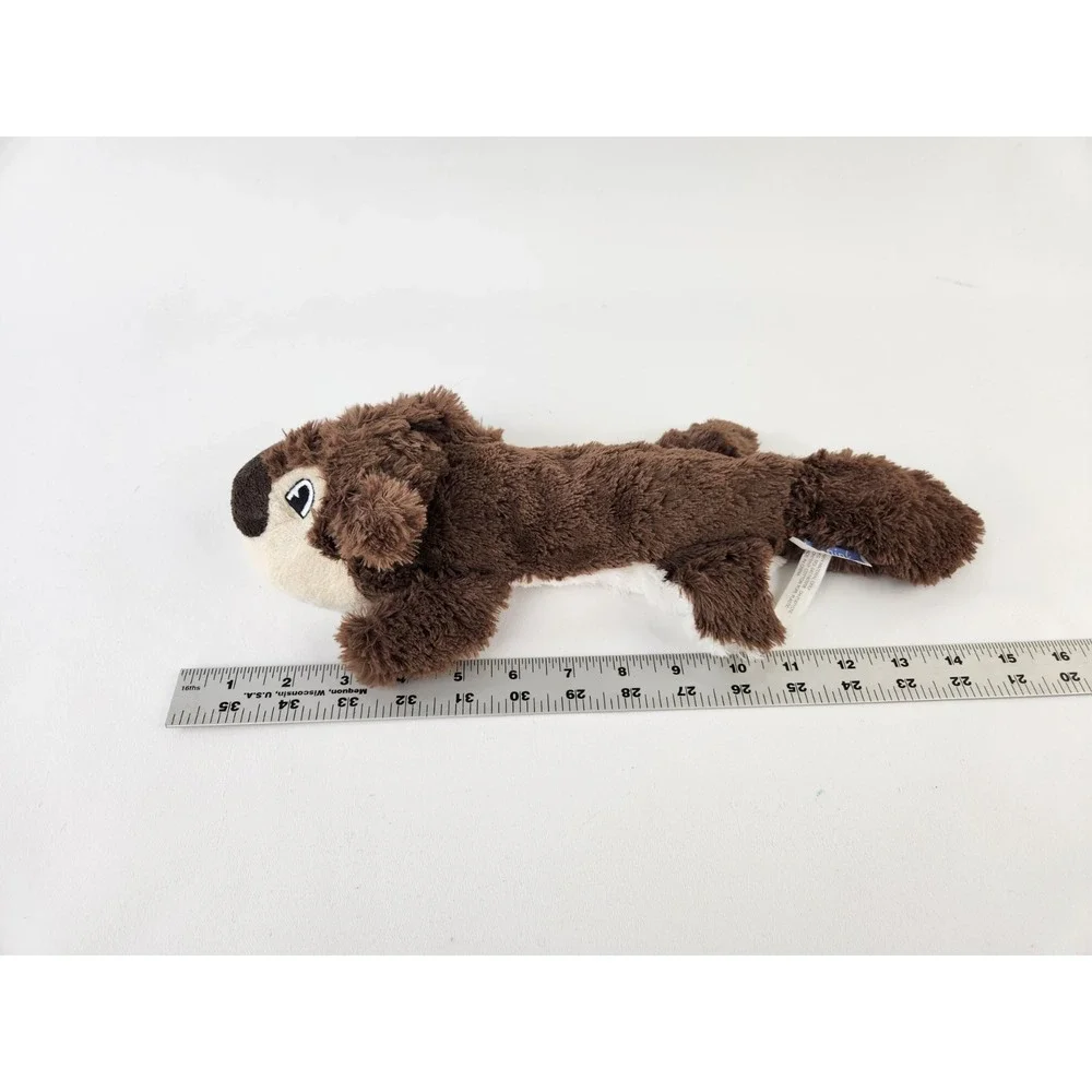 Think Dog Beaver Squirrel Plush Toy Large Tug Toss Fetch Dog Rope Squeaker Tail‎